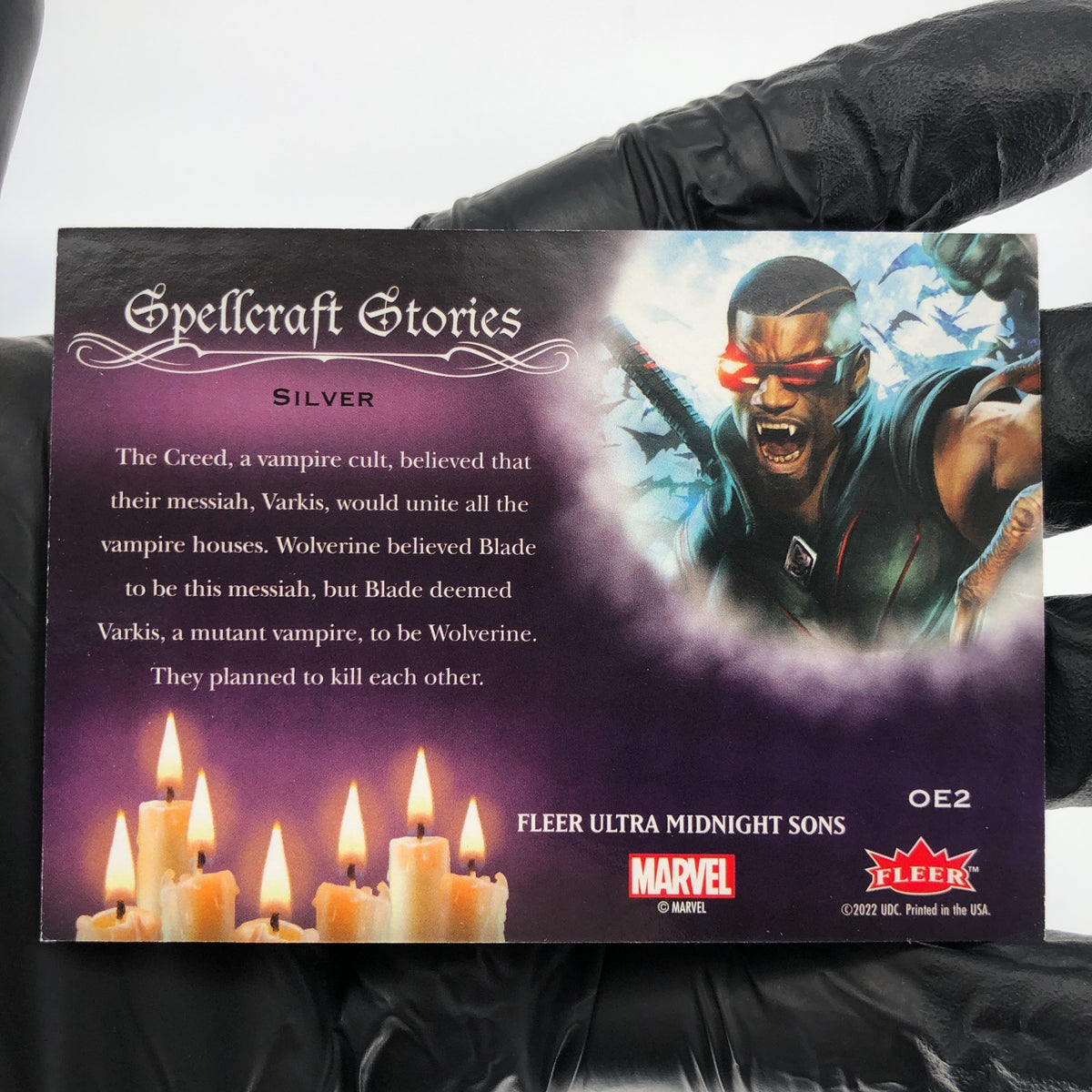Marvel Card Wolverine Blade OE2 Midnight Sons 2022 Fleer Upper Deck [NM]