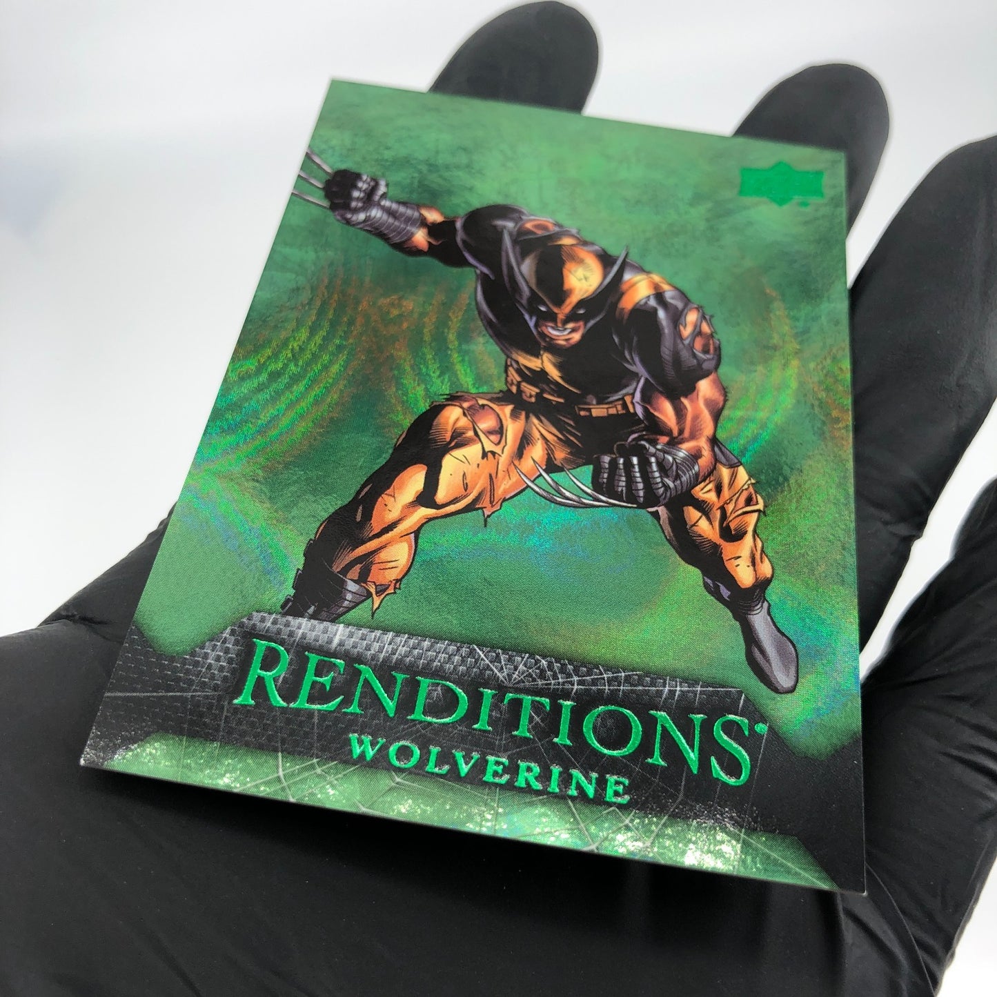 Marvel Card Wolverine 77 Green  /399 Fleer Upper Deck Renditions [NM]