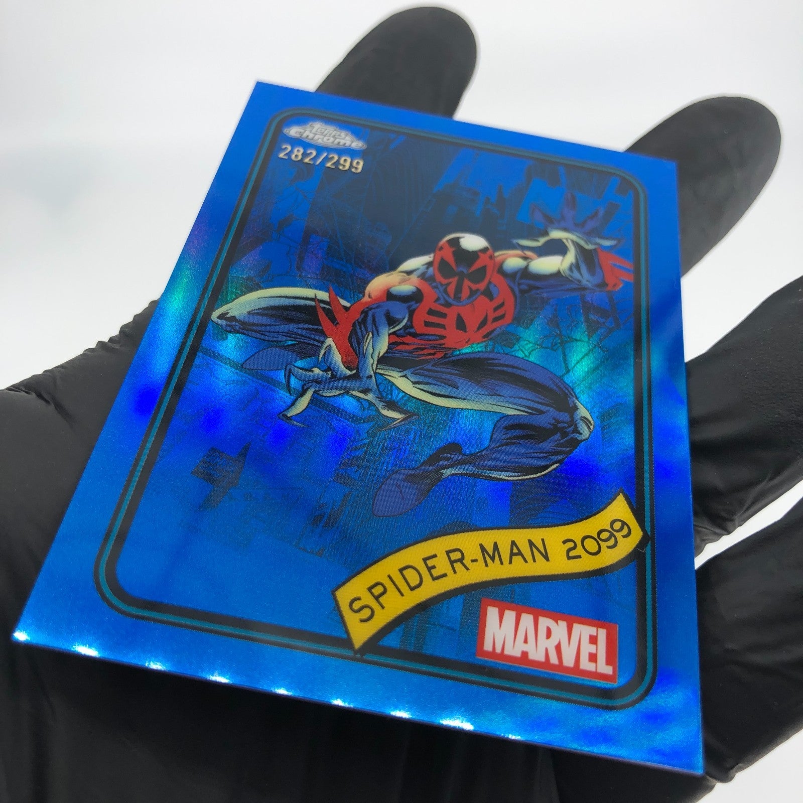 Marvel Card Spider-Man 2099 112 Blue /299 Topps Chrome 2025 [NM]