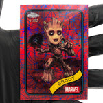 Marvel Card Groot 35 Red Web /62 Refractor Topps Chrome 2025 [Exc.]