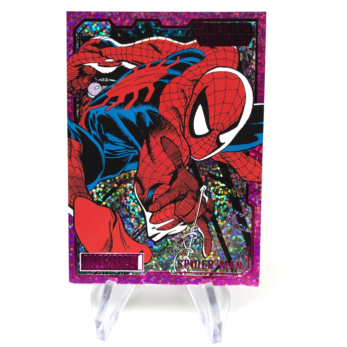 Marvel Card Spider-Man 7 Magenta /199 Infinity Allegiance Upper Deck [NM]