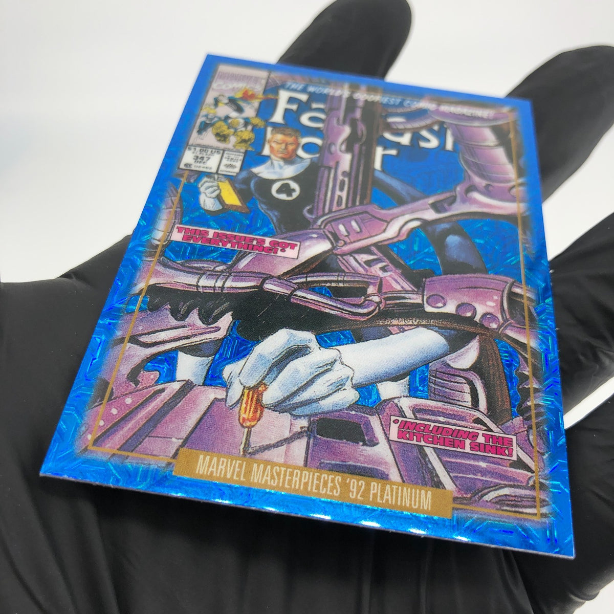 Marvel Card Mr. Fantastic Blue  Traxx 54-V  Fleer Upper Deck Masterpieces [NM]