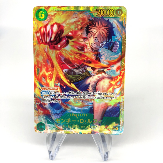 One Piece Card Luffy OP13-118 SEC Holo Japanese [Mint]