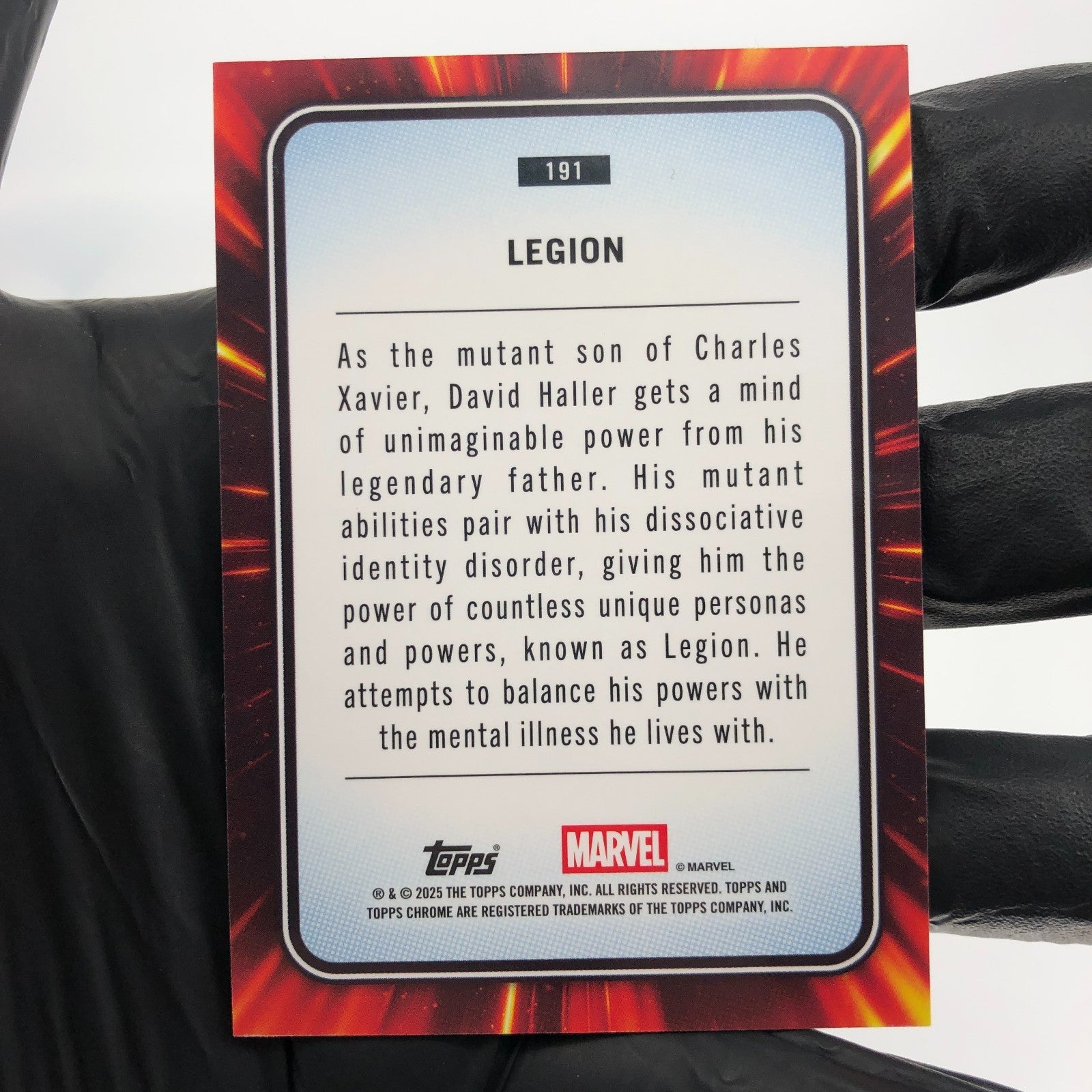 Marvel Card Legion 191 Black Web /399 Topps Chrome 2025 [NM]