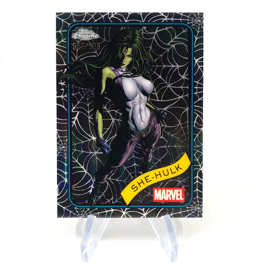 Marvel Card She-Hulk 110 Black Web /399 Topps Chrome 2025 [NM]
