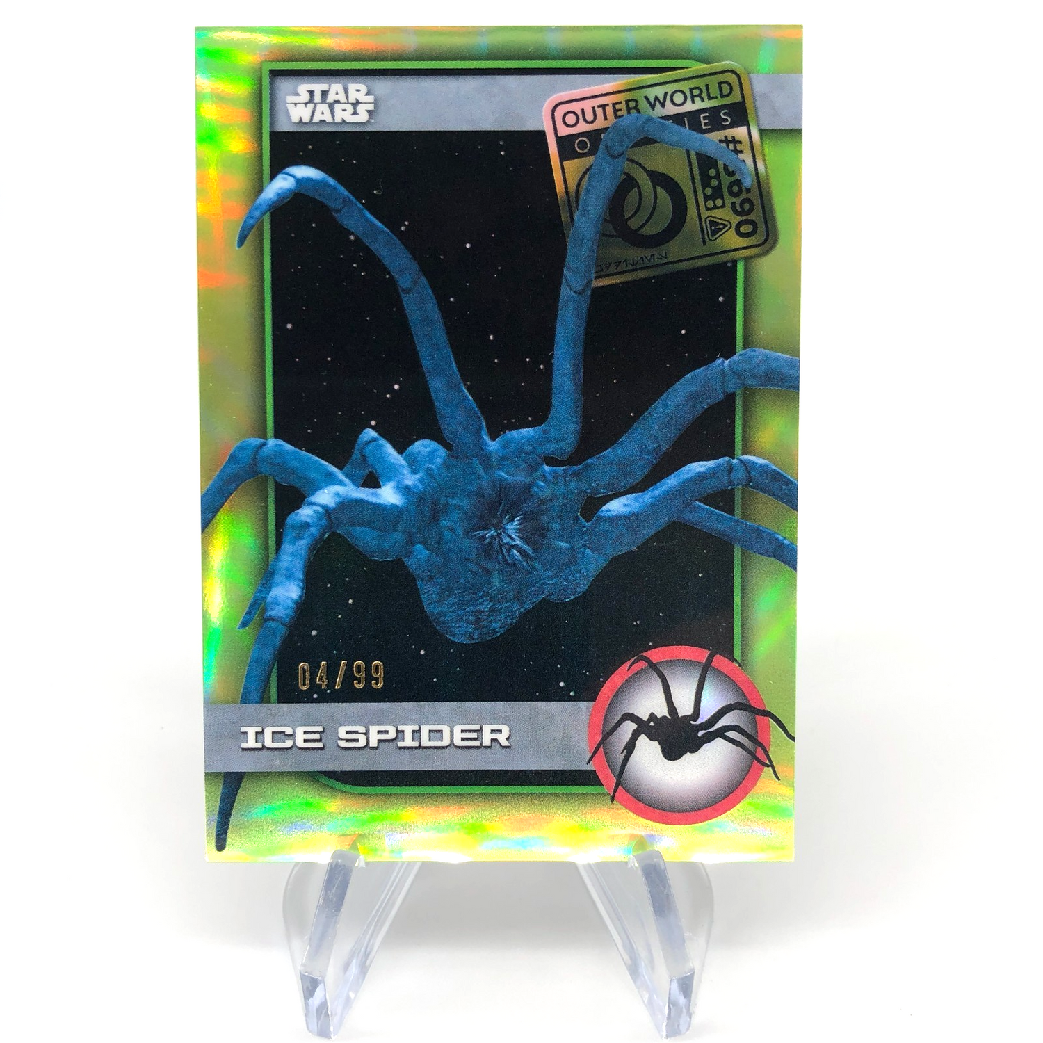 2025 Topps Chrome Star Wars Out of World Oddities Ice Spider UO-6 /99 [NM]
