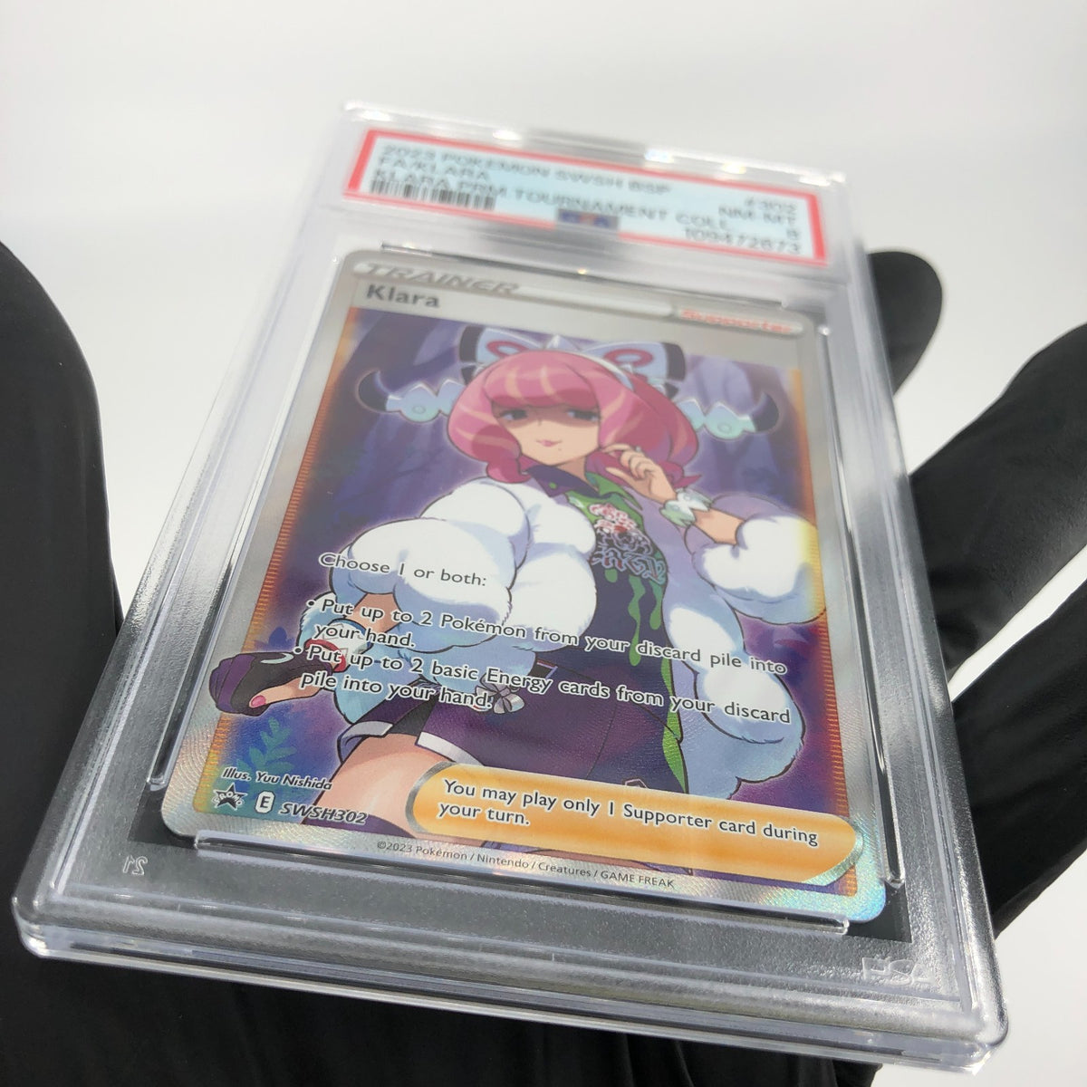 PSA 8 Pokemon Card Klara SWSH302 Blackstar Promo English Karte [8]