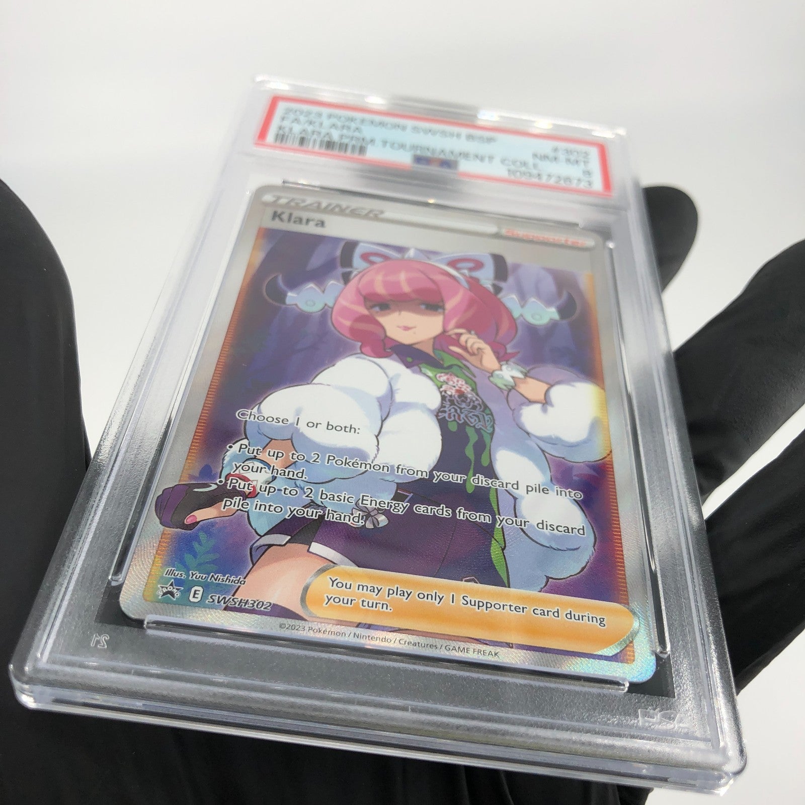 PSA 8 Pokemon Card Klara SWSH302 Blackstar Promo English Karte [8]