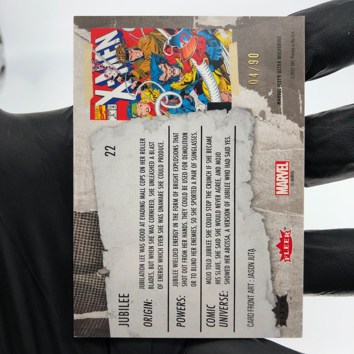Marvel Card Jubilee 22 Gold /90 Fleer Upper Deck Ultra Wolverine [NM]