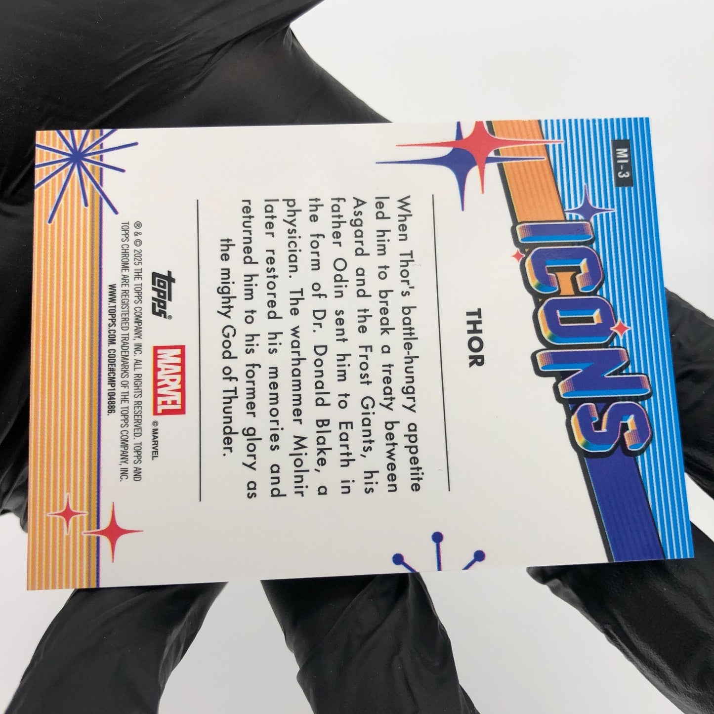 Marvel Card Thor MI-3 Icons Topps Chrome 2025 [NM]
