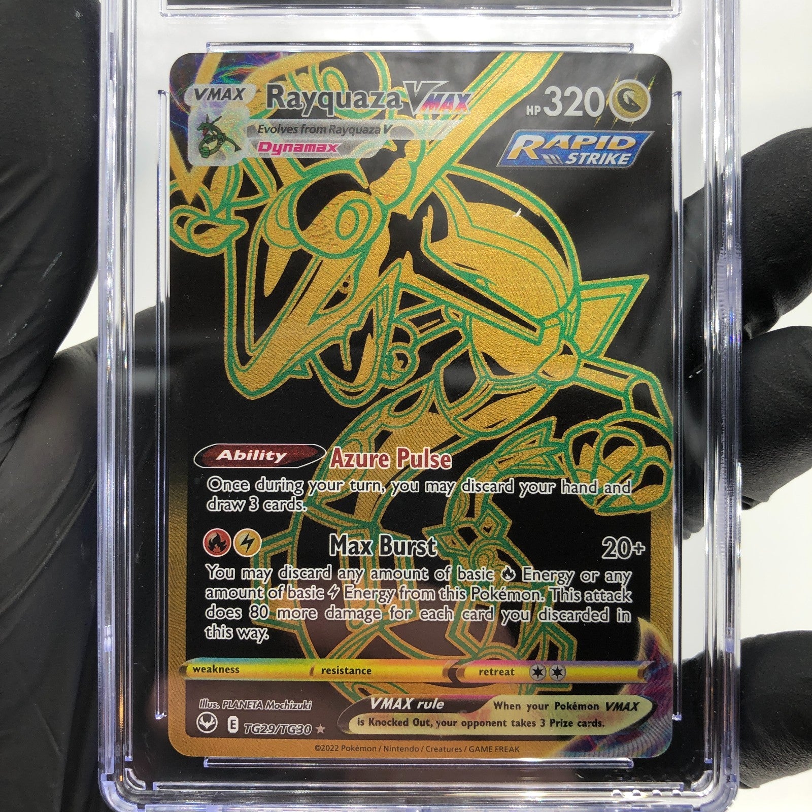 CGC 9 Pokemon Card Rayquaza Vmax TG29/TG30 Silver Tempest English Karte [9]