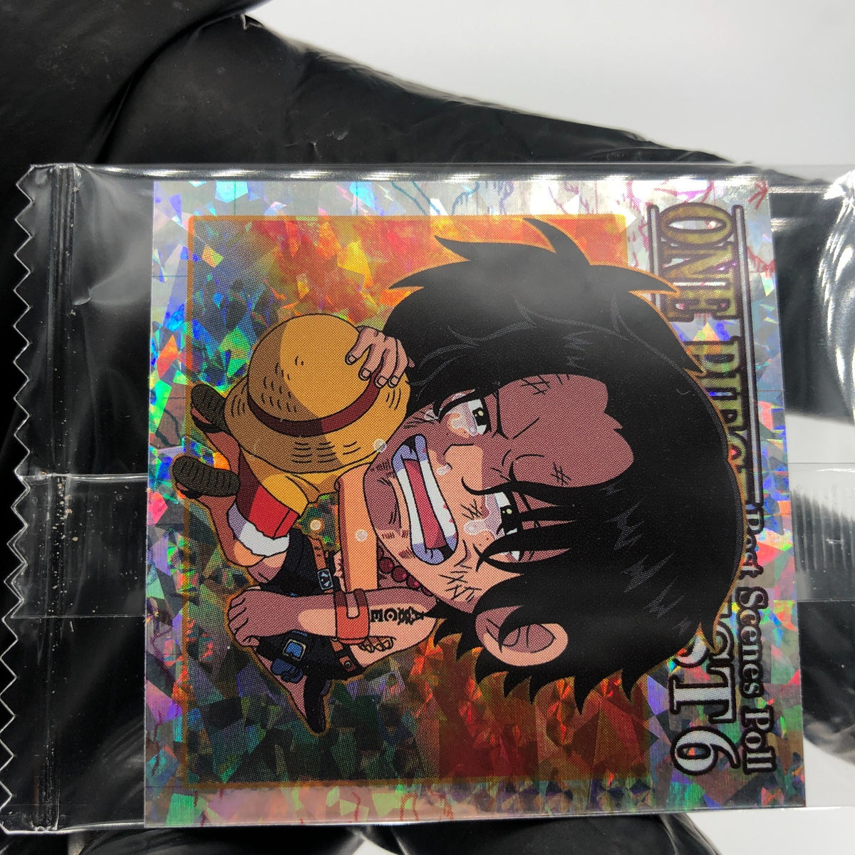 One Piece Luffy Ace SW11-28 GR Holo Wafer  Japanese [Sealed]