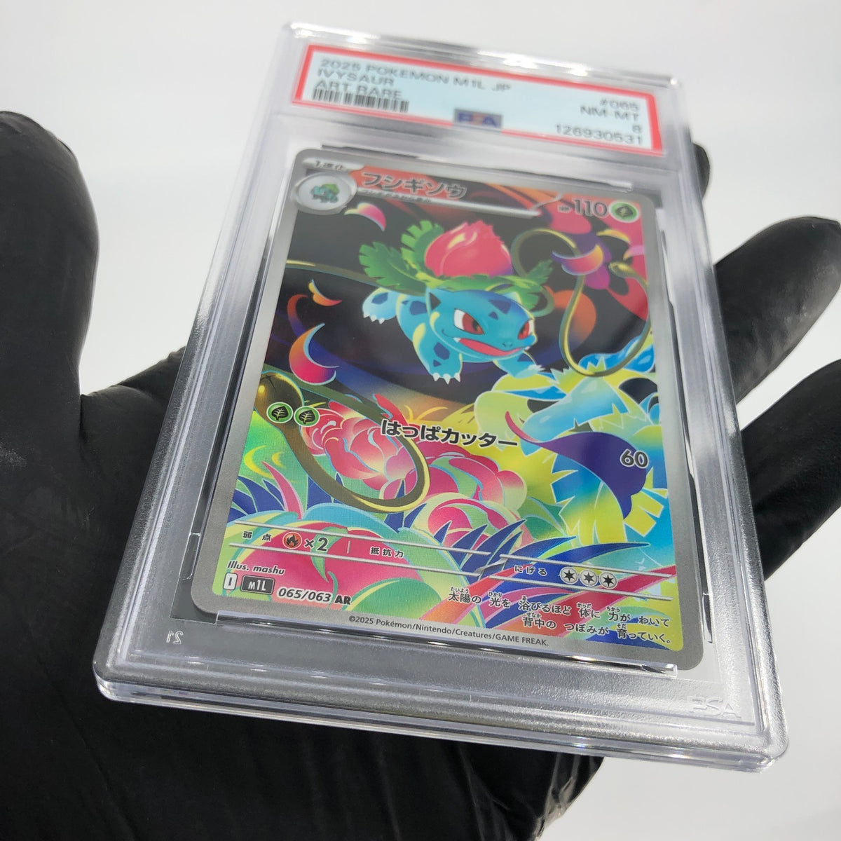 PSA 8 Pokemon Card Ivysaur AR 065/063 M1L Japanese Karte [8]