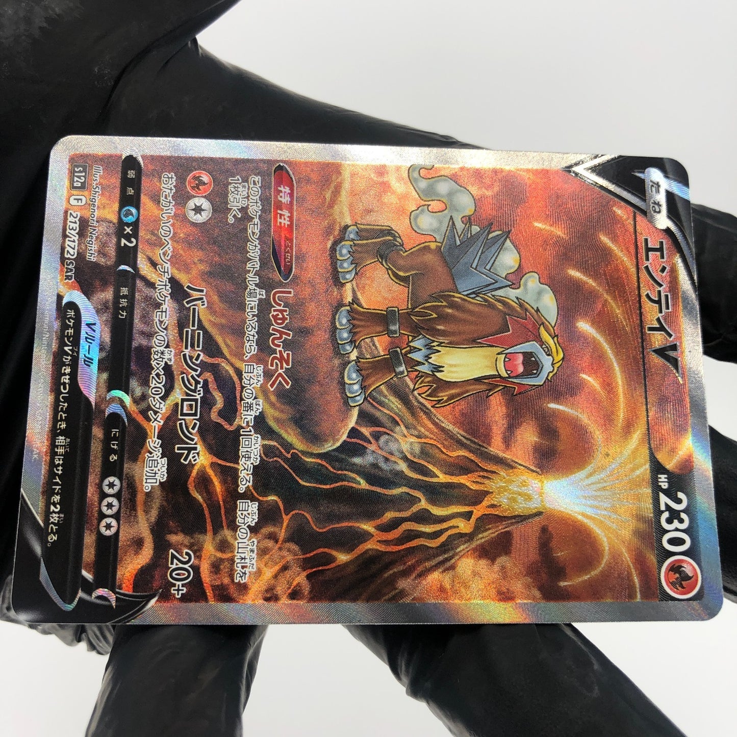 Pokemon Card Entei V 213/172 SAR s12a japanese Karte [Mint]