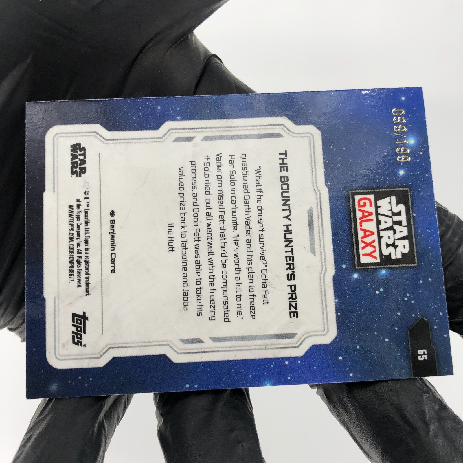 Star Wars Galaxy 2024 The Bounty Hunters Price 65 Wave /199 Topps Chrome [NM]