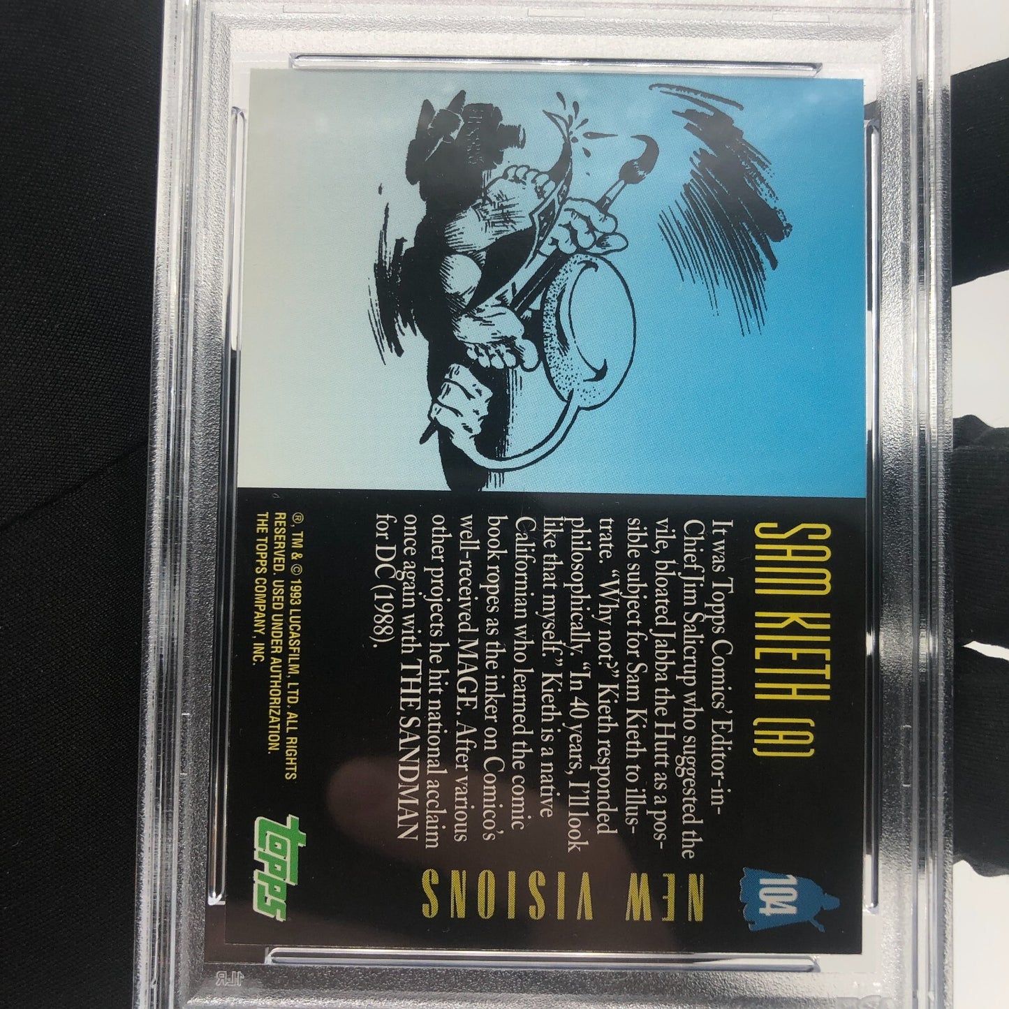 Star Wars PSA 9 Galaxy Card New Visions 104 Topps Sam Kieth 1993 [9]