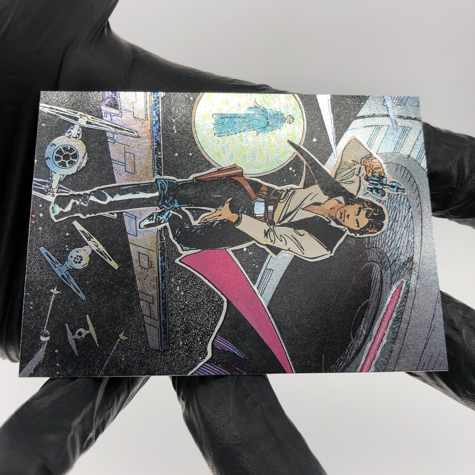 Star Wars Galaxy Card Han Solo 2 of 6 Walter Simonson Etched Foil Topps 1993[NM]