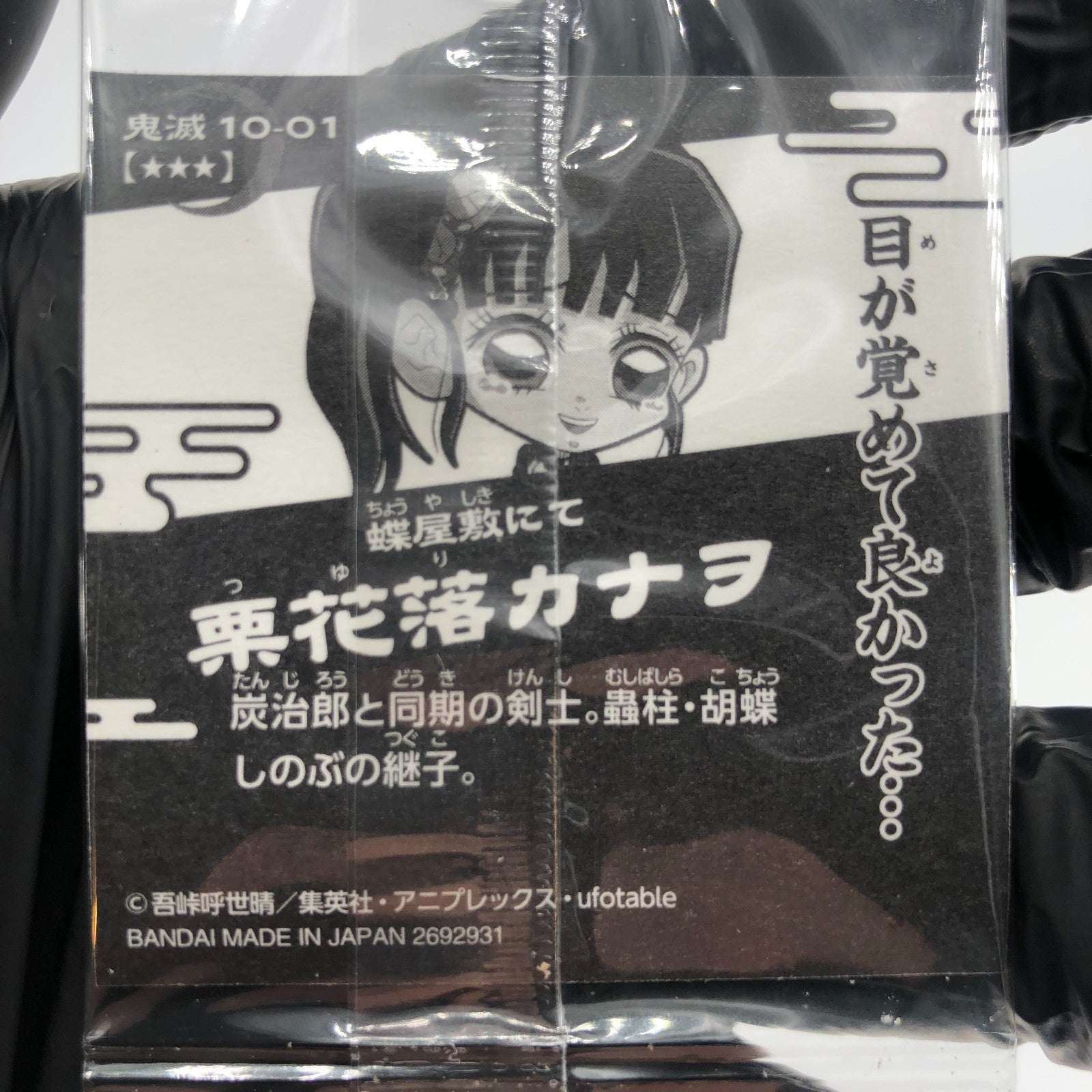 Demon Slayer Kanao 10-01 Three Star Holo Wafer Japanese [Sealed]