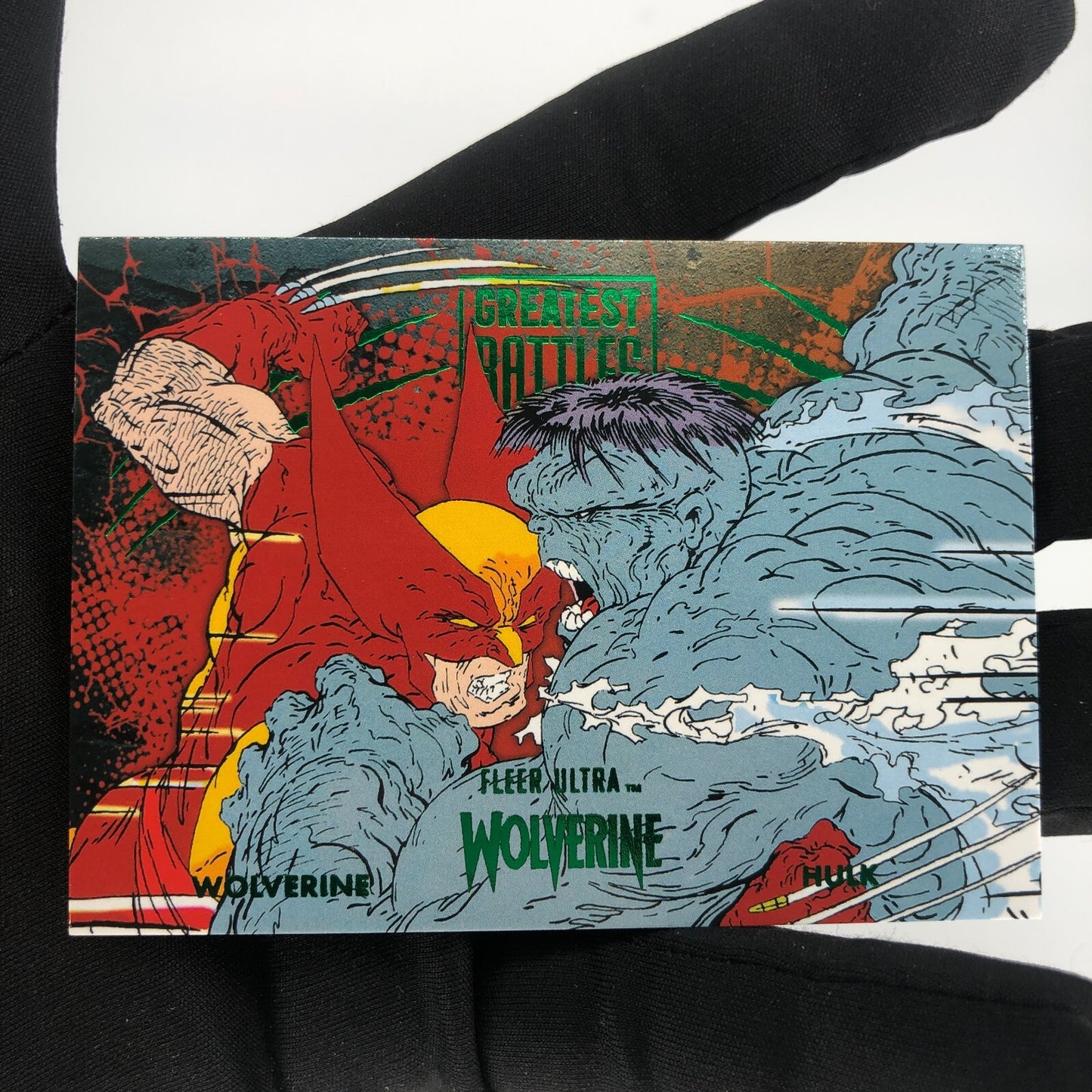 Marvel Card Hulk Vs Greatest Battles GB-6 Fleer Upper Wolverine Ultra [Rank A]