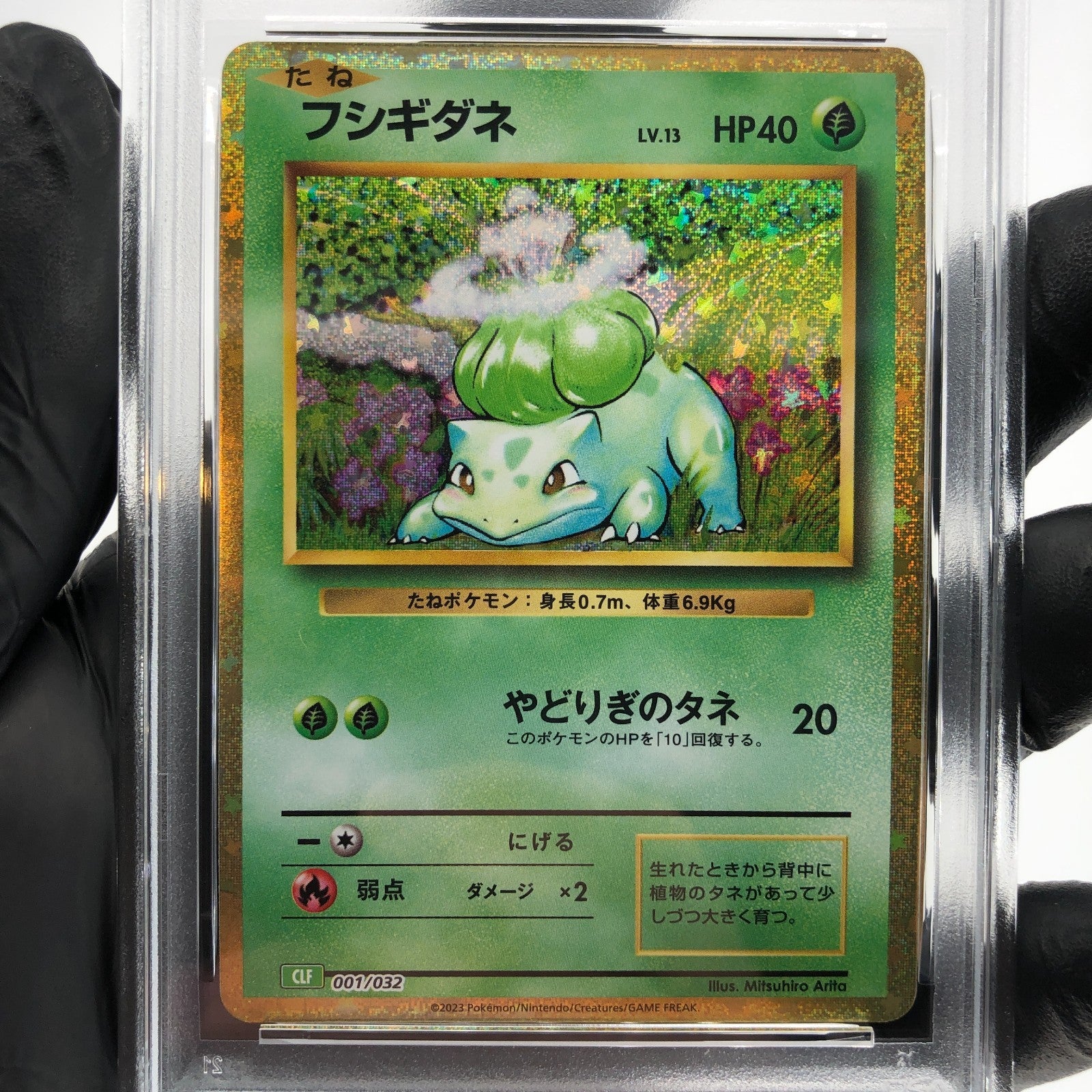 PSA 9 Pokemon Card Bulbasaur 001/032 Holo CLF Japanese Karte [9]