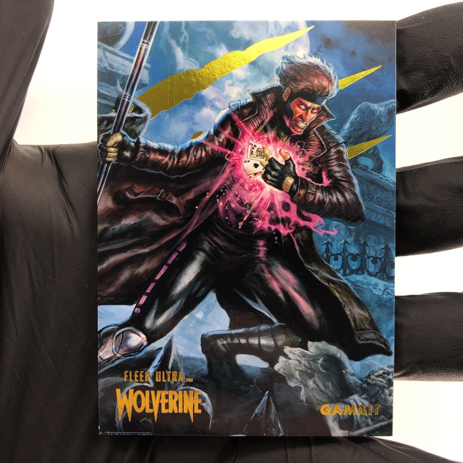 Marvel Card Gambit 56 Gold /90 Fleer Upper Deck Ultra Wolverine [NM]