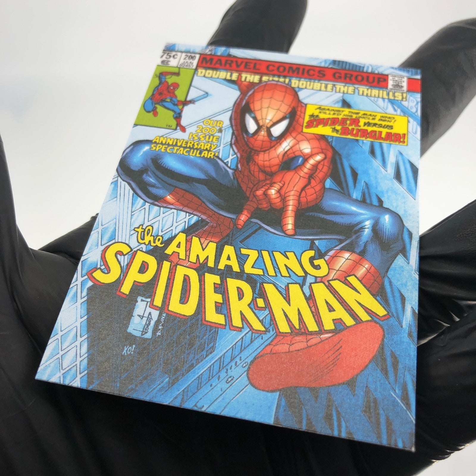 Marvel Card Spider-Man 1 Comic Covers Fleer Upper Deck Renditions [NM]