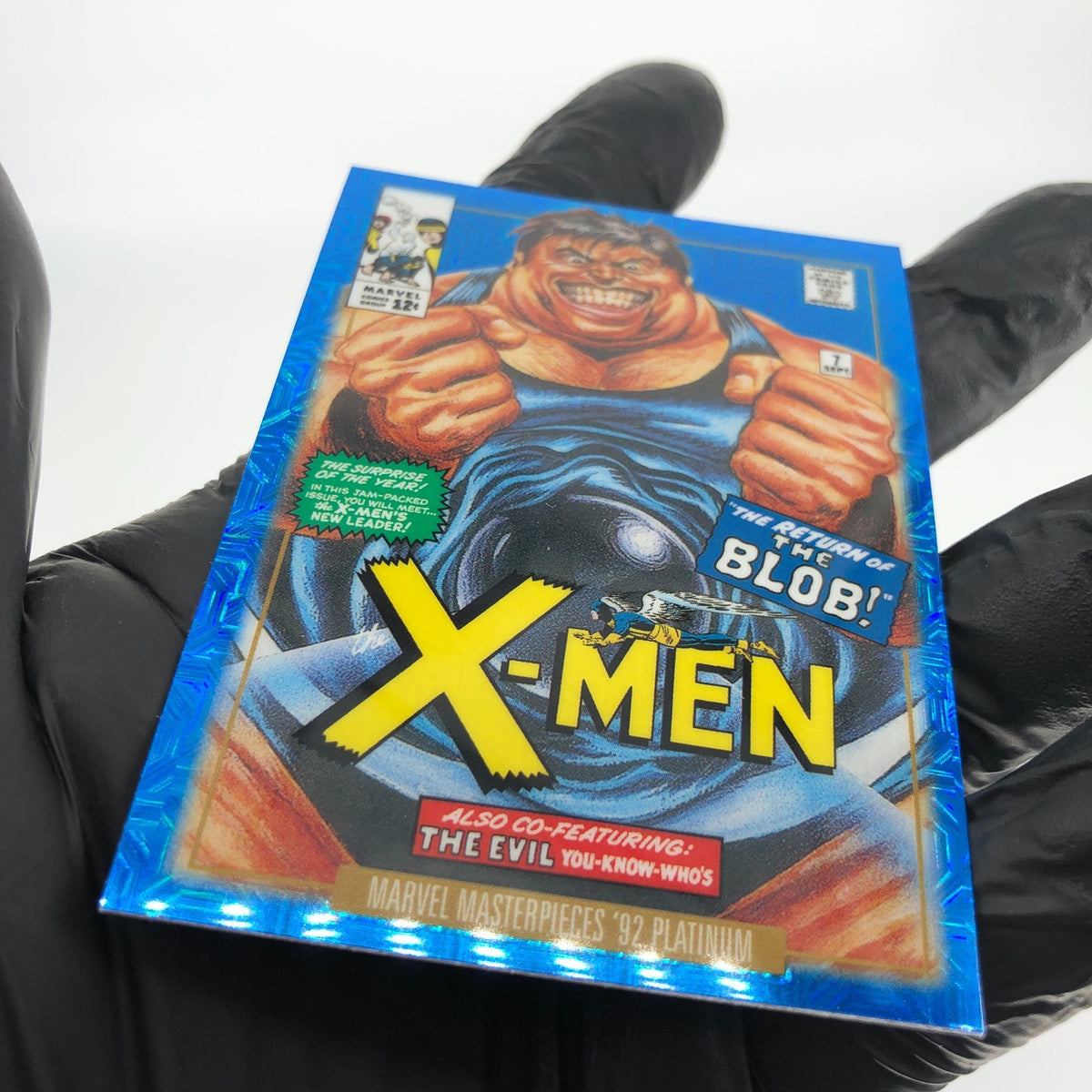 Marvel Card Blob Traxx 1-V Variant  Fleer Upper Deck Masterpieces [NM]