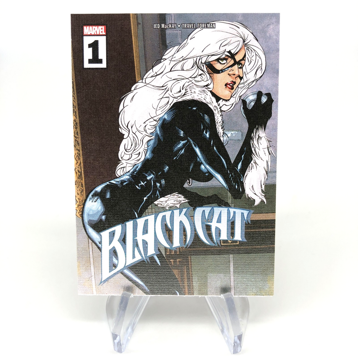 Marvel Card Black Cat 75 Comic Covers Fleer Upper Deck Renditions [NM]