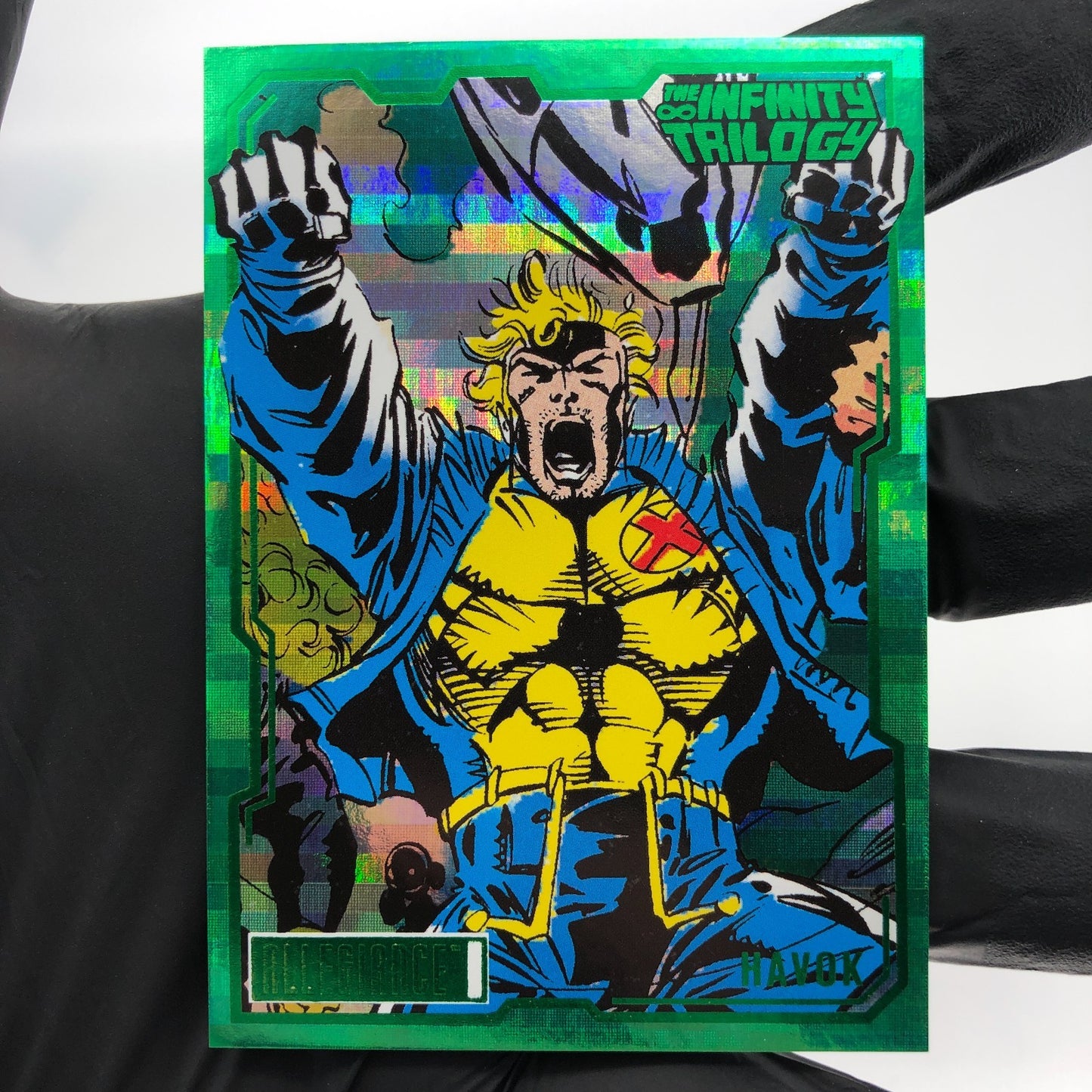Marvel Card Havok 53 Green /5 Infinity Allegiance Upper Deck [NM]