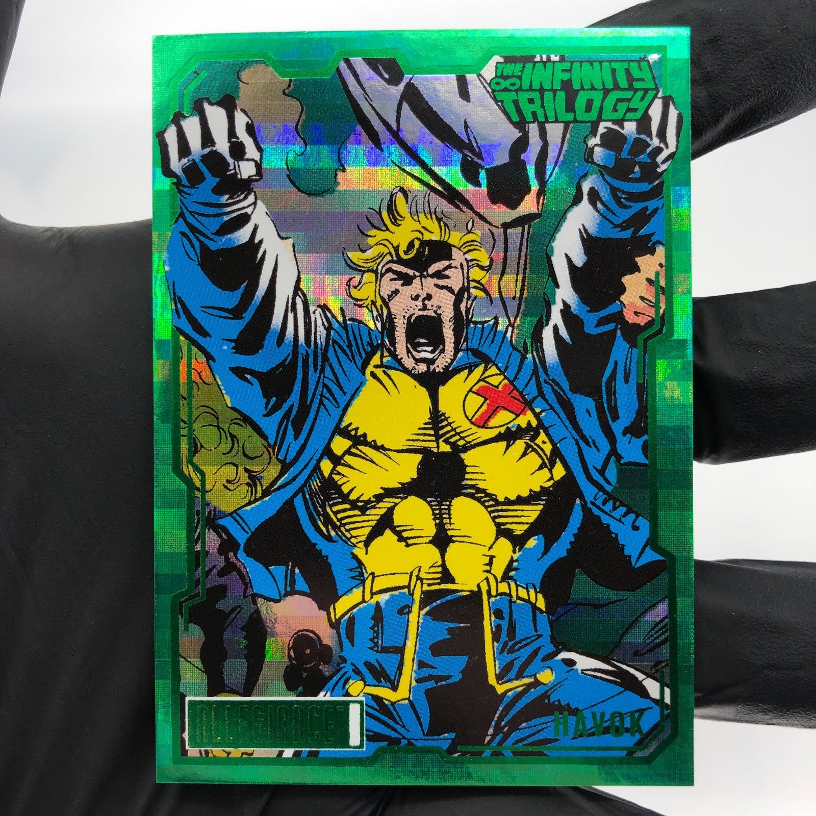 Marvel Card Havok 53 Green /5 Infinity Allegiance Upper Deck [NM]