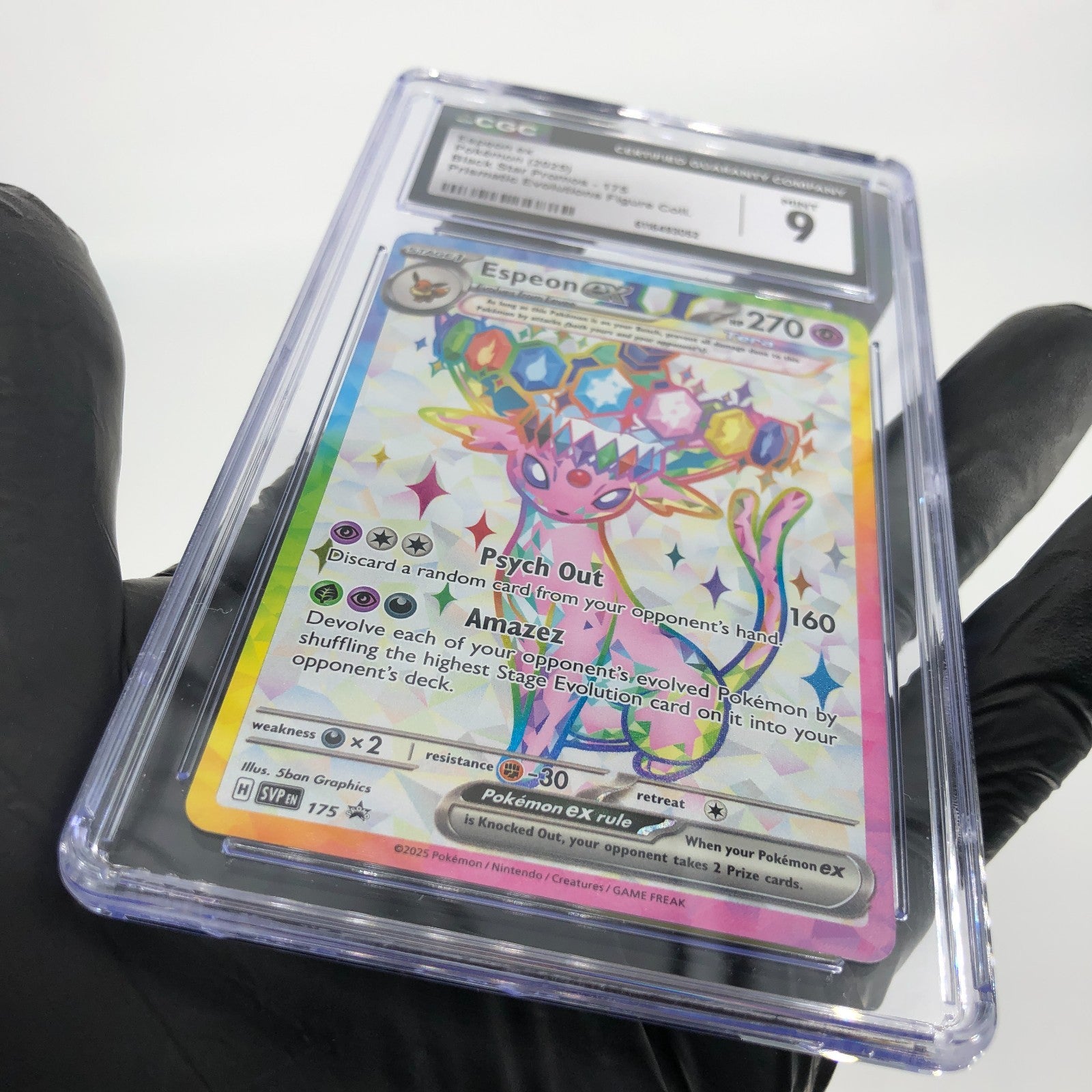 CGC 9 Pokemon Card Espeon Ex 175 SVP Promo Blackstar English Karte [9]