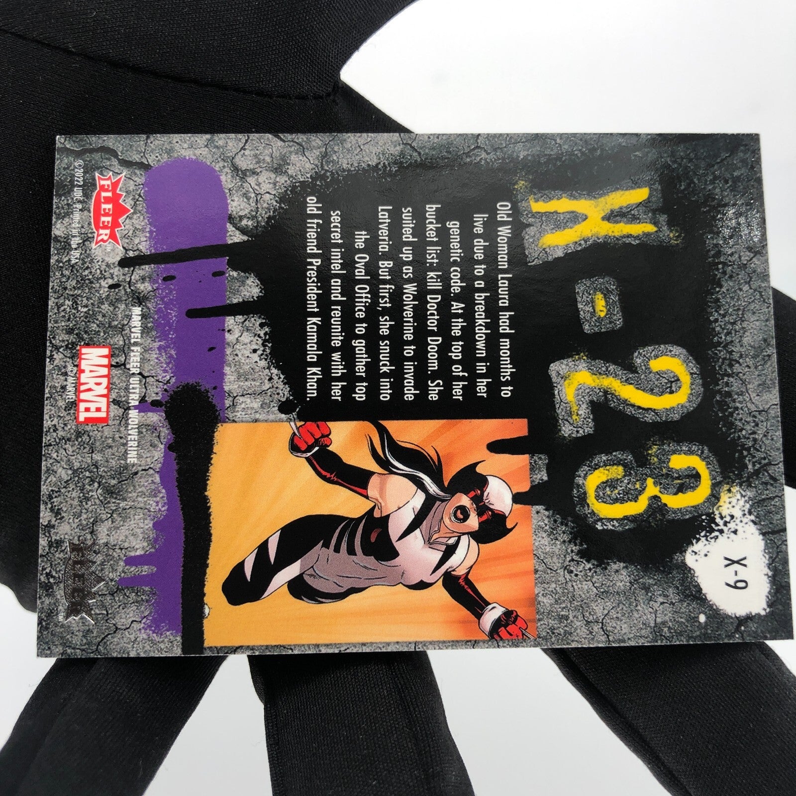 Marvel Card X-23 X-9 Green Fleer Upper Wolverine Ultra [A]