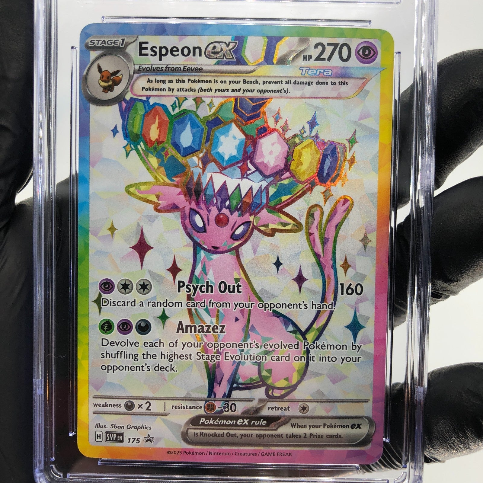 CGC 9 Pokemon Card Espeon Ex 175 SVP Promo Blackstar English Karte [9]