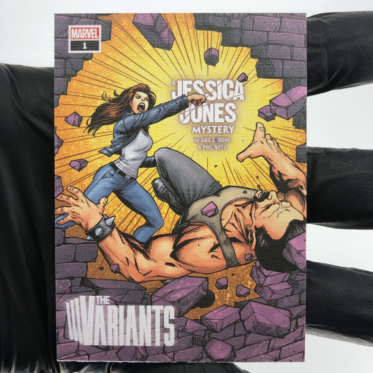 Marvel Card Jessica Jones 85  Comic Covers Fleer Upper Deck Renditions [NM]