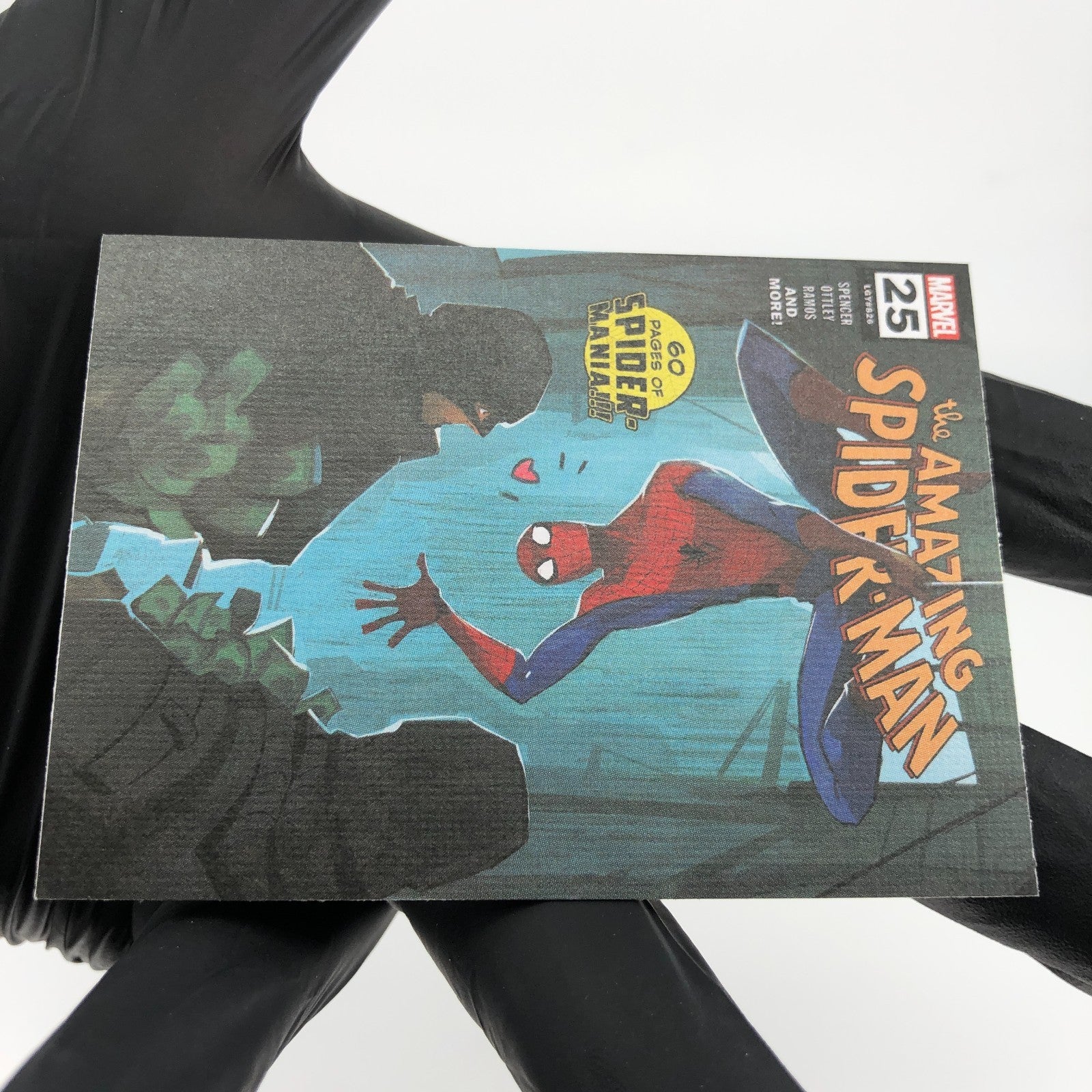 Marvel Card Spider-Man 62 Comic Covers Fleer Upper Deck Renditions [NM]