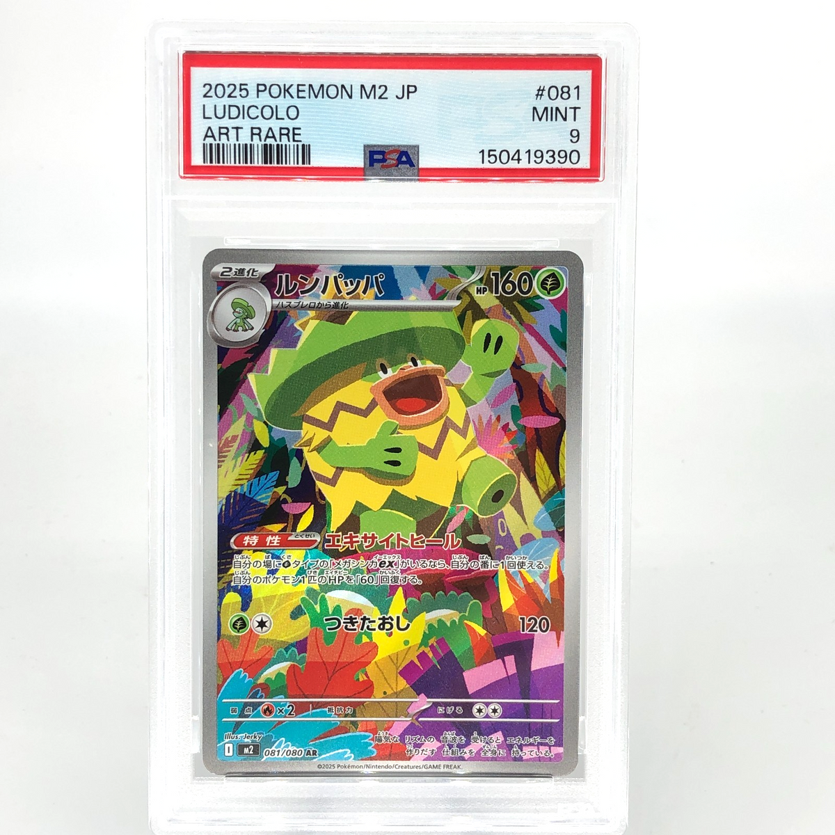 PSA 9 Pokemon Card Ludicolo 081/080 AR M2 Japanese Karte [9] 8