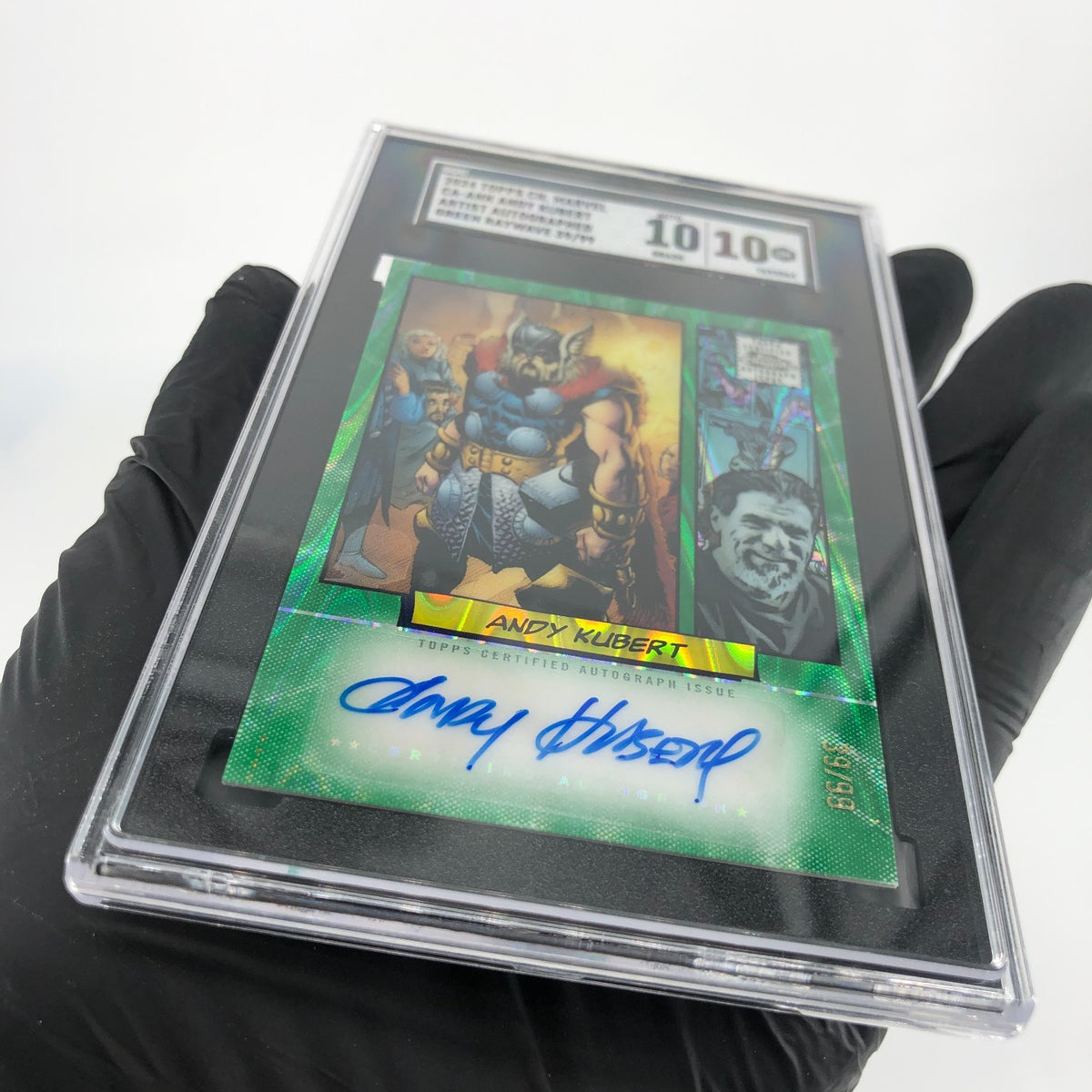 SGC 10 Marvel Card Thor CA-ANK /99 Andy Kubert Autograph Topps Chrome 2024 [NM]