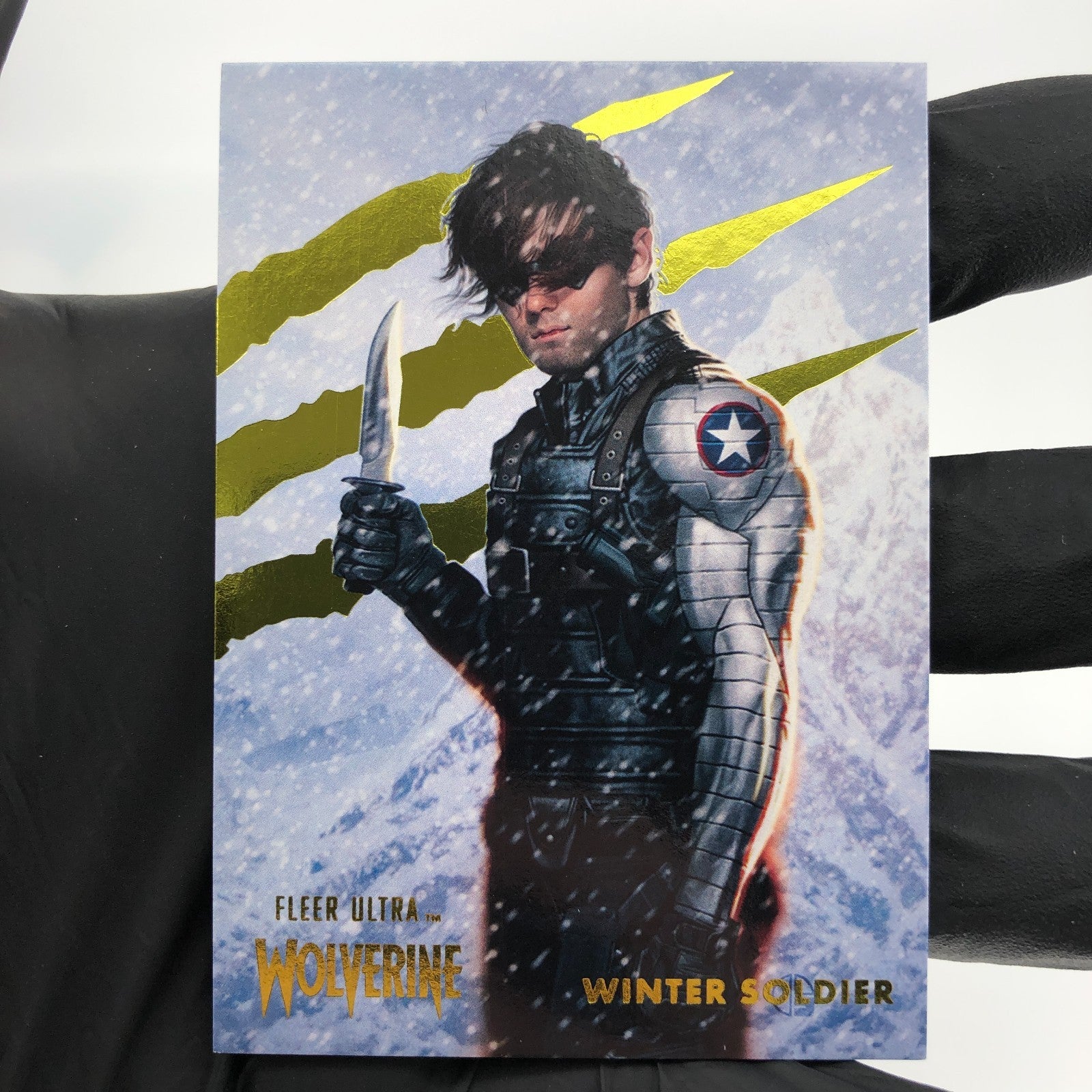 Marvel Card Winter Soldier 16 Gold /90 Fleer Upper Deck Ultra Wolverine [NM]