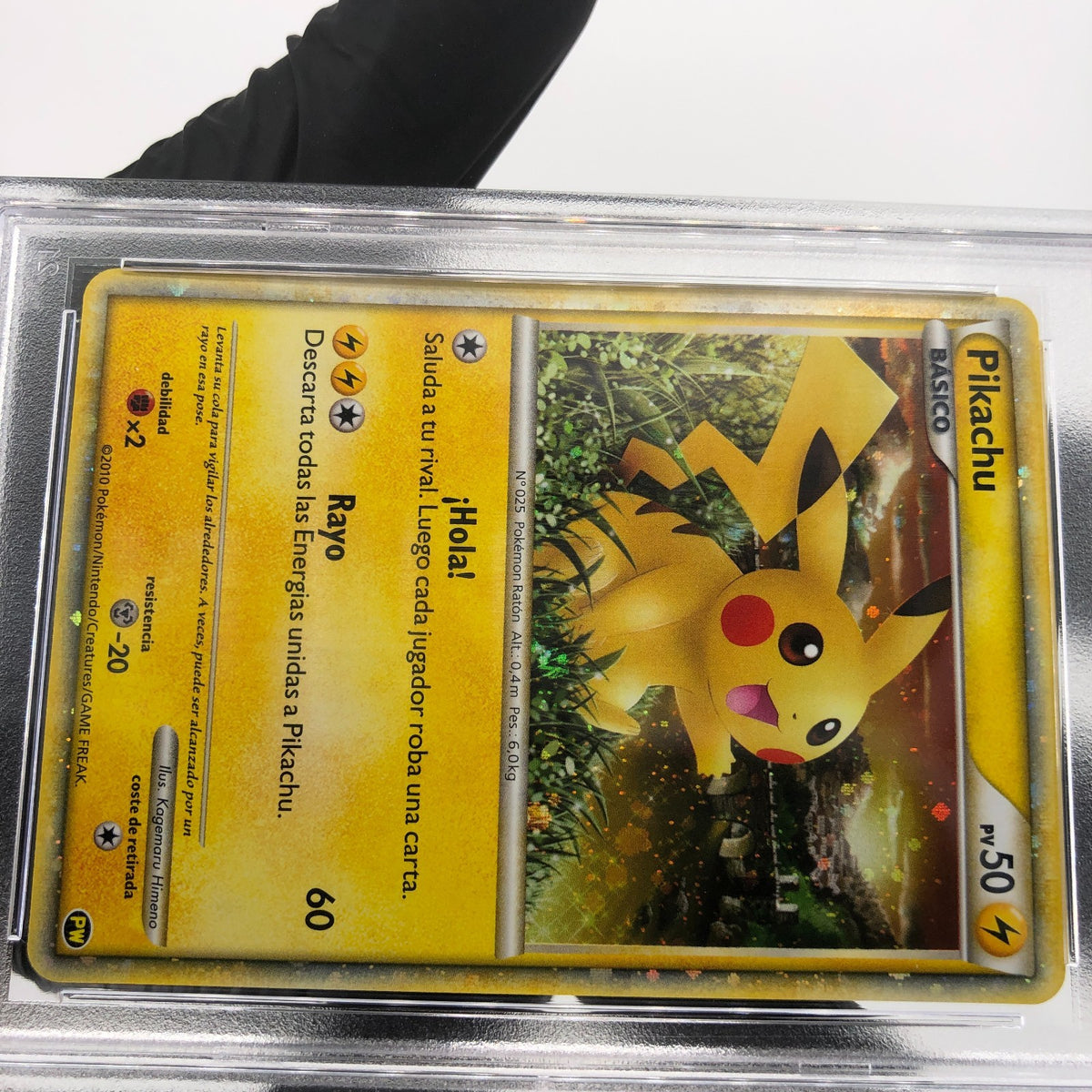PSA 10 Pokemon Card Pikachu PW World Collection Holo Spanish Japanese Karte [10]