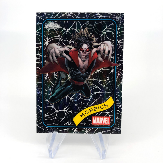 Marvel Card Morbius 166 Black Web /399 Topps Chrome 2025 [NM]