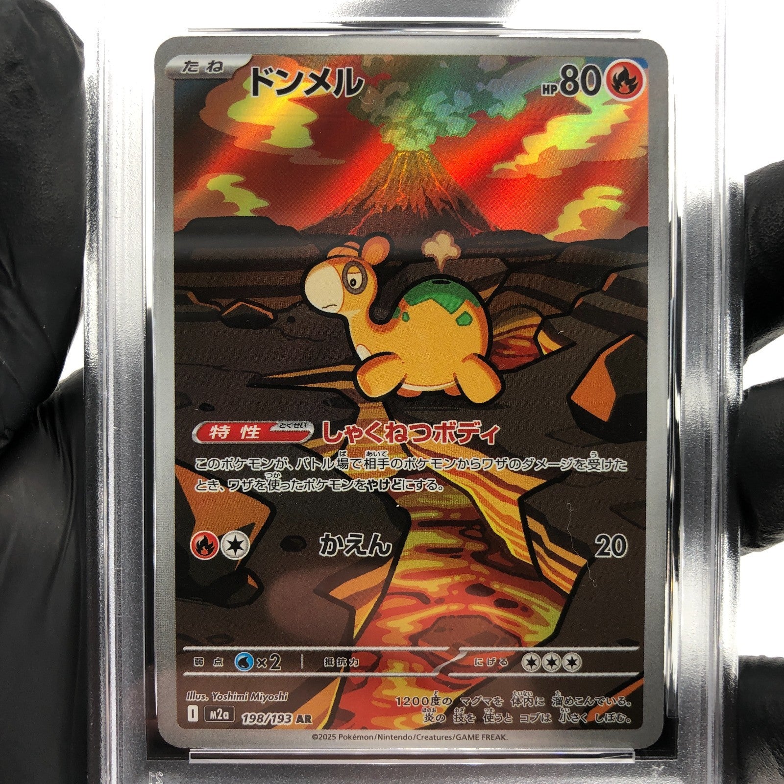 PSA 8 Pokemon Card Numel 198/193 AR M2a Japanese Karte [8] 4