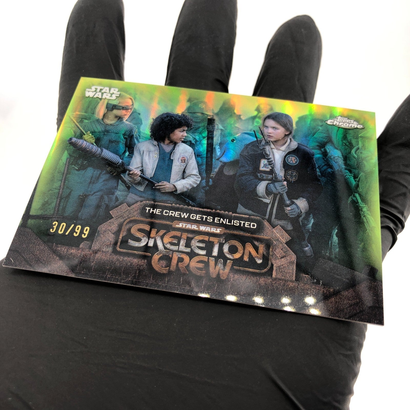 2025 Topps Chrome Star Wars Skeleton Crew SC-13 Green /99 [NM]