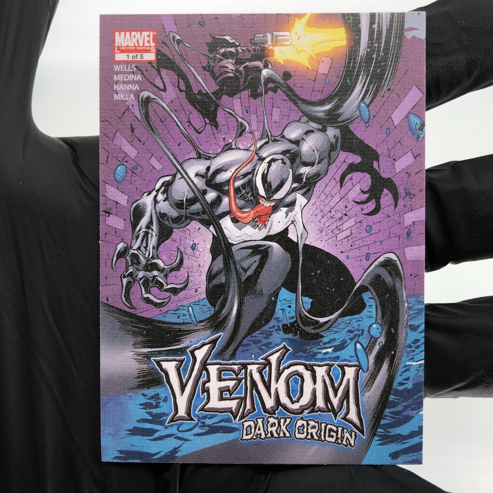 Marvel Card Venom 20 Comic Covers Fleer Upper Deck Renditions [NM]
