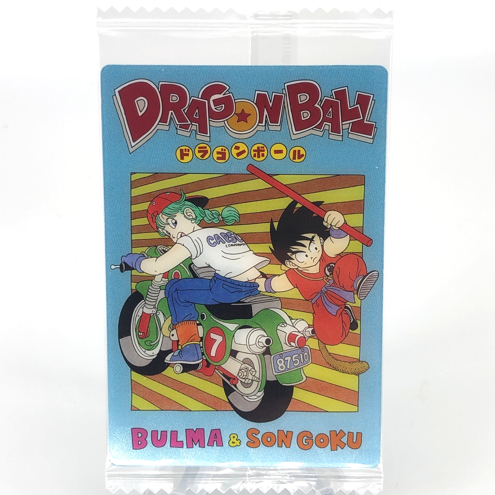 Dragonball Son Goku Bulma 7-27 CR Itajaga Wafer Card DBS Holo japanese [Sealed]