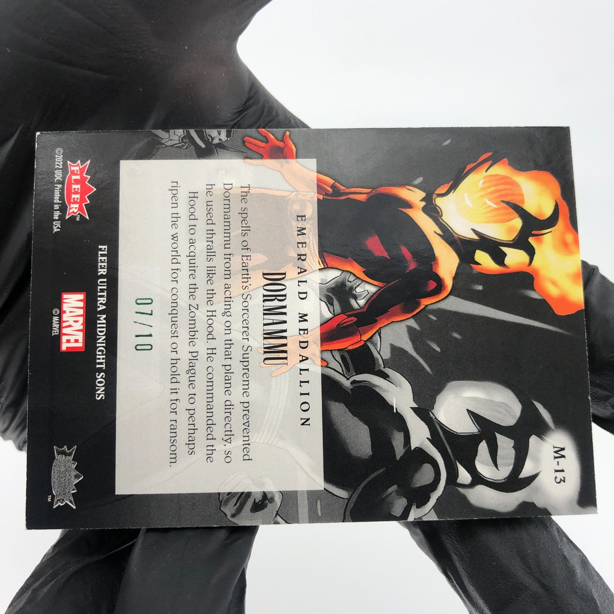 Marvel Card Dormamu M-13 Emerald /10 Midnight Sons 2022 Fleer Upper Deck [NM]