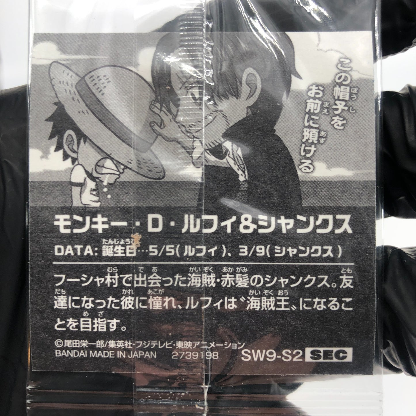 One Piece Luffy Shanks SW9-S2 SEC 25th Anniversary Holo Wafer  Japanese [Sealed]
