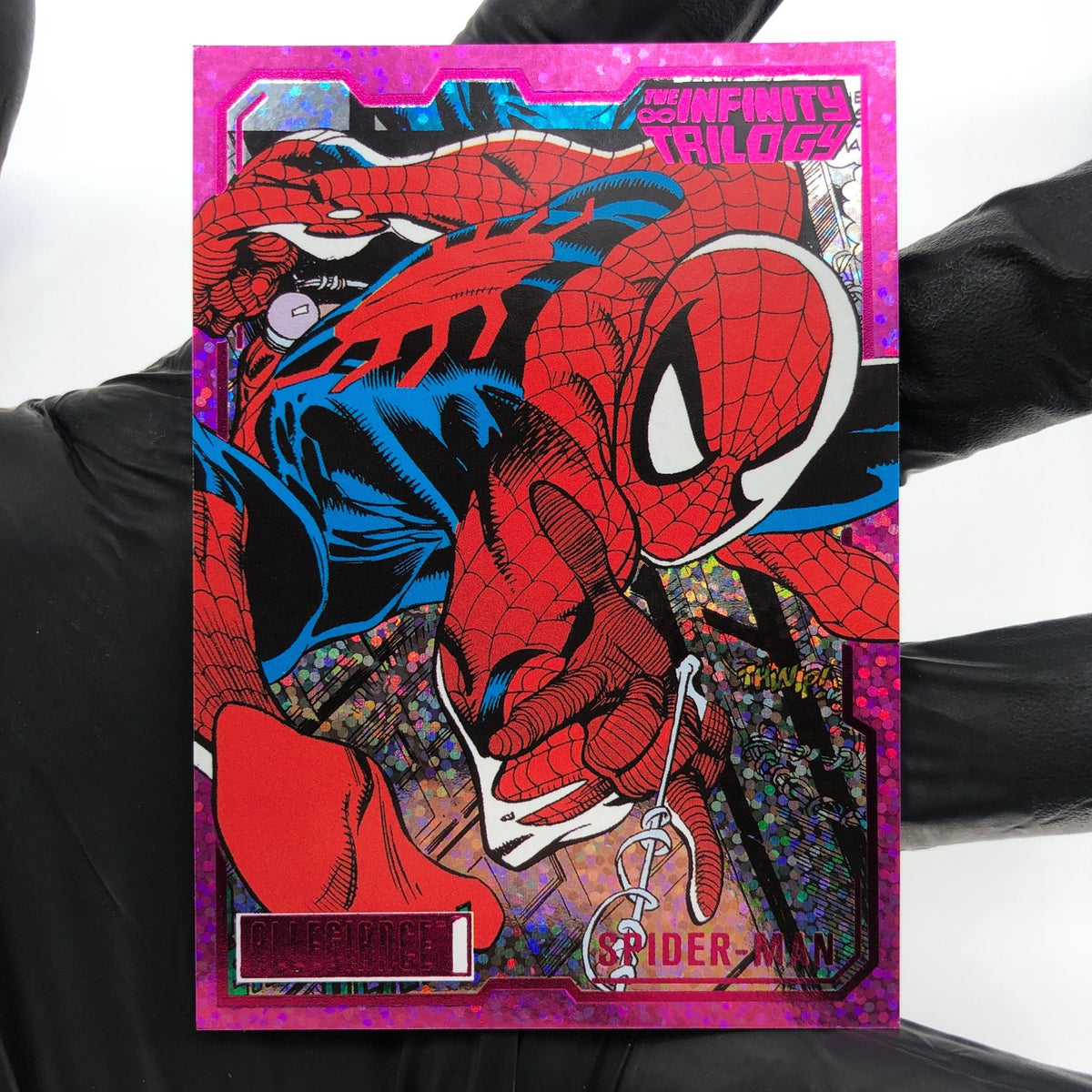 Marvel Card Spider-Man 7 Magenta /199 Infinity Allegiance Upper Deck [NM]