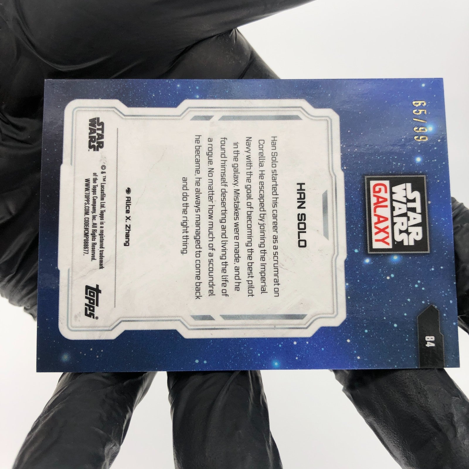 Star Wars Galaxy 2024 Han Solo 84 Wave /99 Topps Chrome [NM]