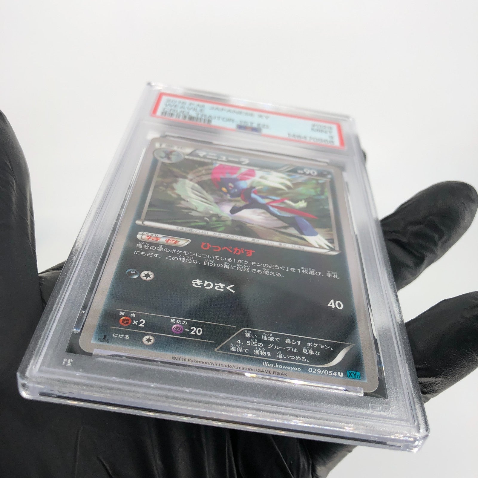 PSA 9 Pokemon Card Weavile 029/054 U 1.Edition XY11 Japanese Karte [9]