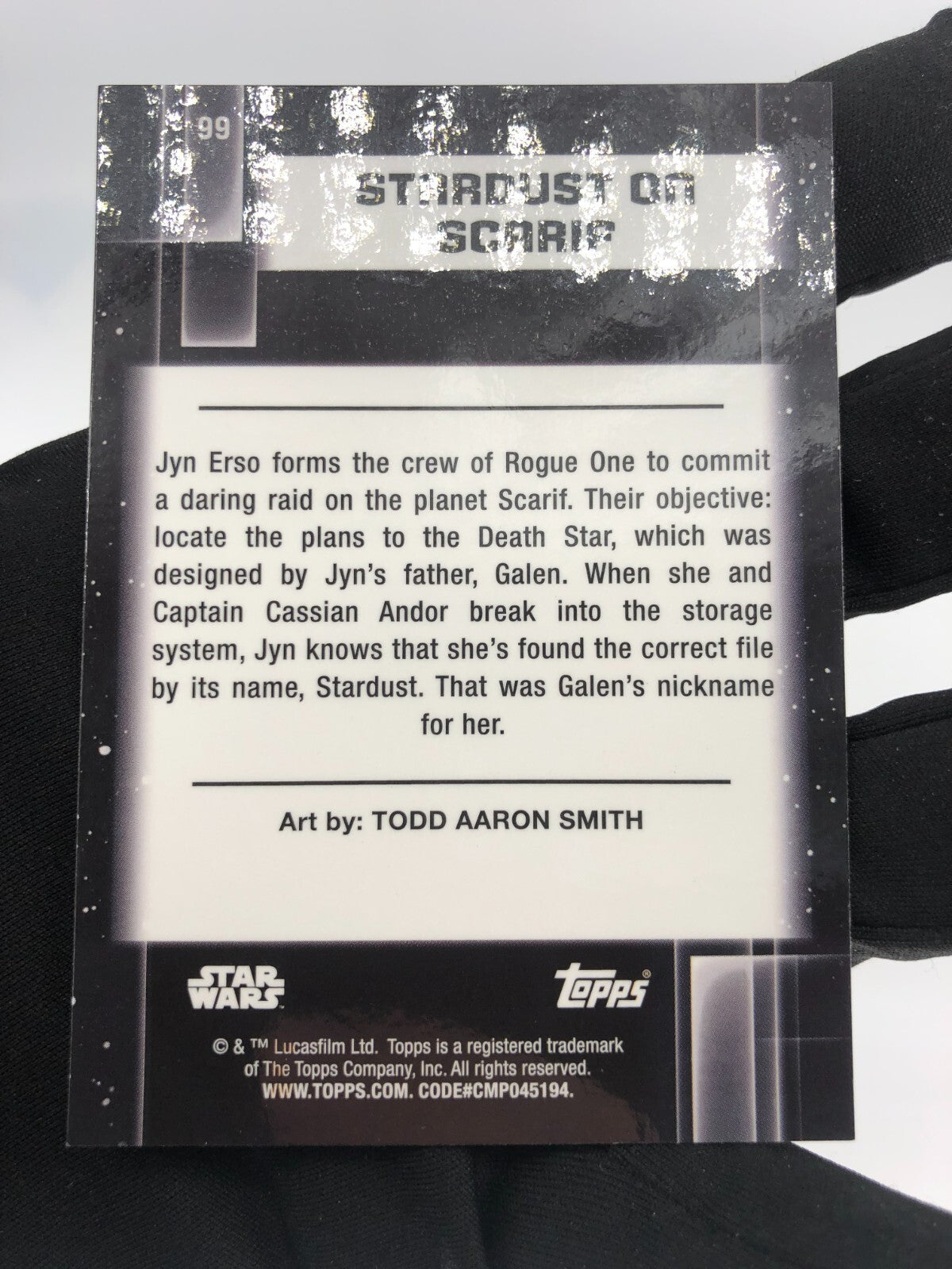 Star Wars Galaxy 2021 Stardust On Scarif 99 Topps Chrome [Rank A]